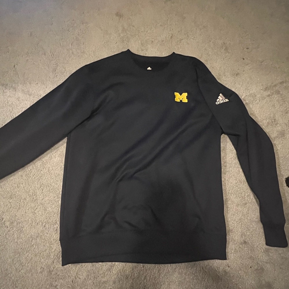 University of Michigan Adidas crew neck